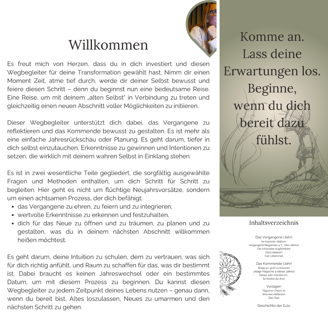 Wegbegleiter | Journal - Transformative Reise des Loslassen und Einlassen